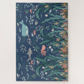 Puzzle Aquarelle Océan Kelp Forest Rechercher et trouver  (Vertical)