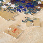 Puzzle Aquarelle orientale fleurs vintages vibrantes art (Côté)