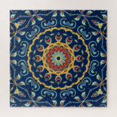Puzzle Aquarelle orientale moquette Mandala florale (Horizontal)