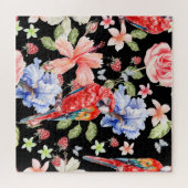 Puzzle Aquarelle Parrot : Parfum Floral Romance. (Horizontal)