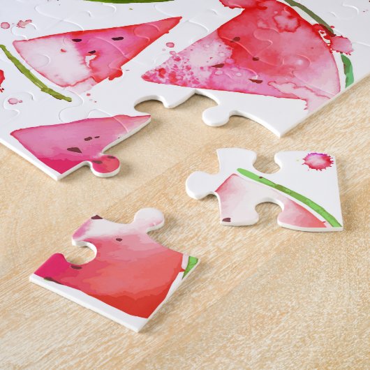 Puzzle Aquarelle pastèque 1 (Côté)