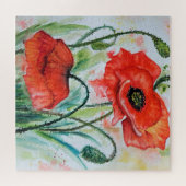 Puzzle Aquarelle - Pavot (Horizontal)