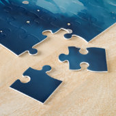 Puzzle Aquarelle Paysage hivernal Pôle Nord Noël (Côté)