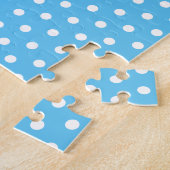 Puzzle aquarelle peinte caricature de tortue de mer bleu  (Côté)