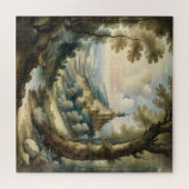 Puzzle Aquarelle Peinture de paysage de style antique (Horizontal)