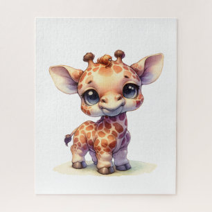Puzzle Aquarelle petite girafe