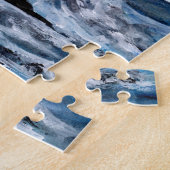 Puzzle Aquarelle phare et tempête (Côté)