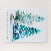 Puzzle Aquarelle Pine Arbres John Muir Nature Citation (Horizontal)