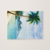 Puzzle Aquarelle Plage Palm 8x10 (Horizontal)