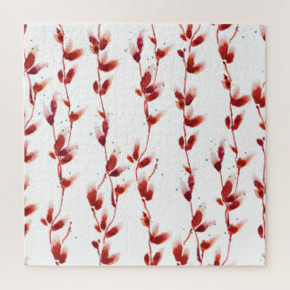 Puzzle Aquarelle Pussy-Willow Motif : Beauté de la nature
