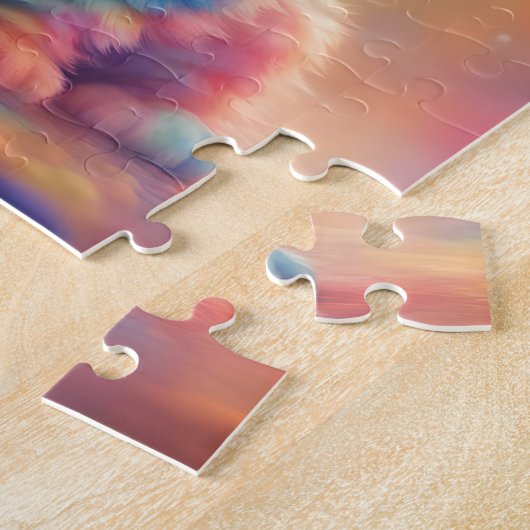 Puzzle Aquarelle Rainbow Cat (Côté)