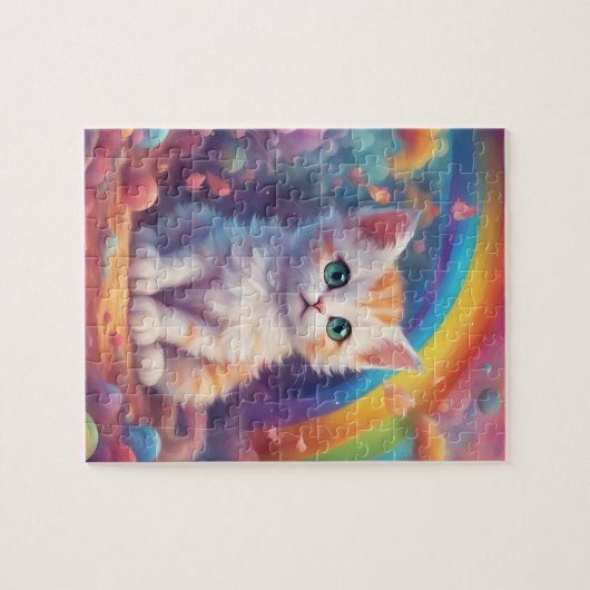 Puzzle Aquarelle Rainbow Cat (Horizontal)