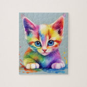 Puzzle Aquarelle Rainbow Cat (Vertical)