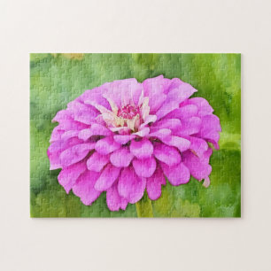 Puzzle Aquarelle rose Fleur Style Art