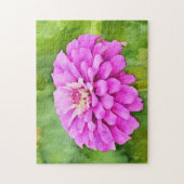 Puzzle Aquarelle rose Fleur Style Art (Vertical)