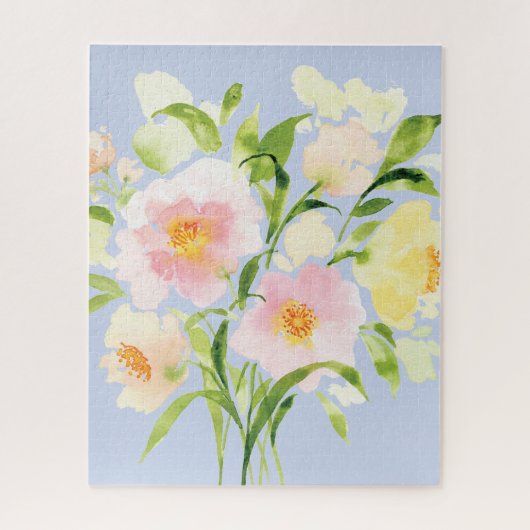 Puzzle Aquarelle rose pâle pâle (Vertical)