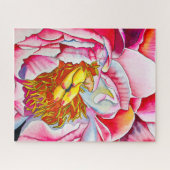 Puzzle Aquarelle rose Peony (Horizontal)