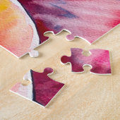 Puzzle Aquarelle rose Peony (Côté)