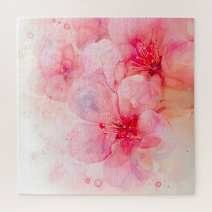 Puzzle Aquarelle rose Pétale Élégance