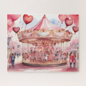 Puzzle Aquarelle Saint Valentin (Horizontal)