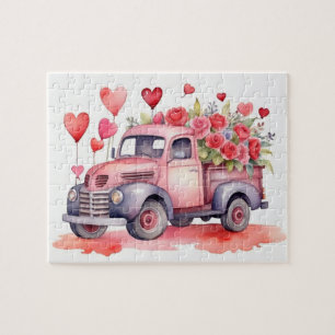 Puzzle Aquarelle Saint-Valentin