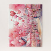 Puzzle Aquarelle Saint-Valentin (Vertical)