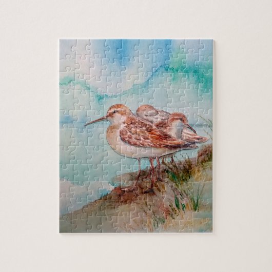 Puzzle Aquarelle Sandpiper Shore Bird (Vertical)