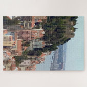 Puzzle Aquarelle Skyline de Lisbonne (Horizontal)