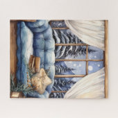 Puzzle Aquarelle Snowy Cosy Window (Horizontal)