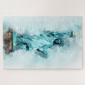Puzzle Aquarelle Statue de la Liberté (Horizontal)