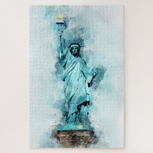 Puzzle Aquarelle Statue de la Liberté (Vertical)