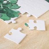 Puzzle Aquarelle Succulente Conception Motif transparente (Côté)