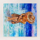 Puzzle Aquarelle - Sur La Rive - (Horizontal)