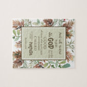 Puzzle Aquarelle Verdure Bible Verse (Horizontal)