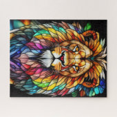 Puzzle Aquarelle Verre verni Style Lion (Horizontal)