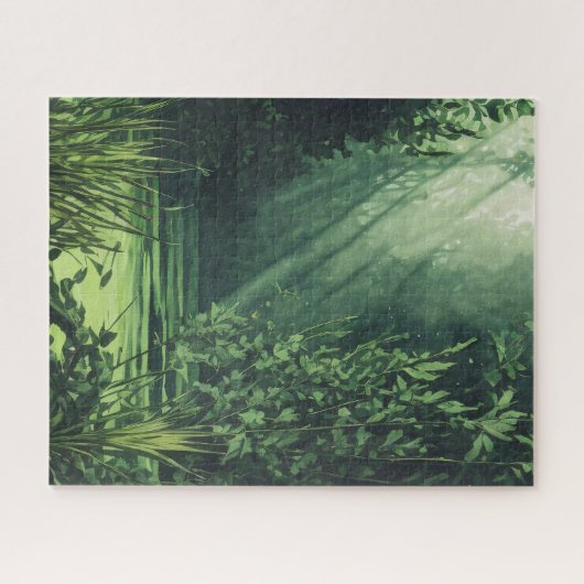 Puzzle Aquarelle verte (Horizontal)