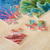 Puzzle Aquarelle Vibrante Tortue marine (Côté)