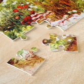 Puzzle Aquarelle victorienne du chalet et jardin anglais, (Côté)