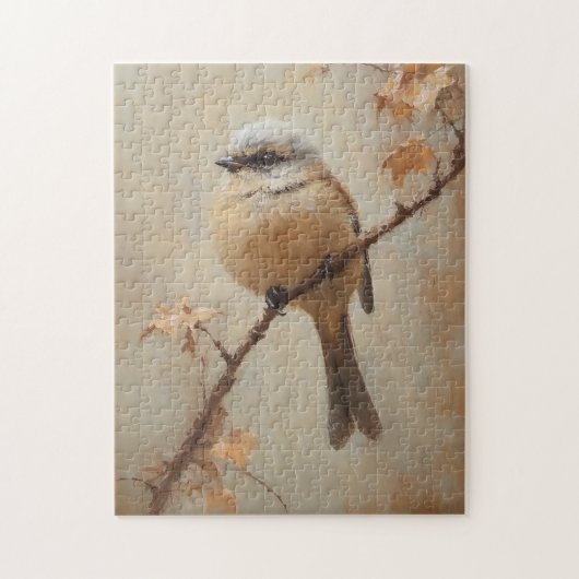 Puzzle Aquarelle Whimsical Bird Cottagecore (Vertical)