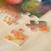 Puzzle Aquarelle Whimsical Koi Fish Personnalisée (Côté)