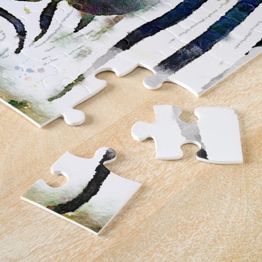 Puzzle Aquarelle Zebra (Côté)