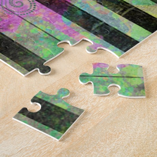 Puzzle Aquarelles cool Plaques Piano coloré (Côté)