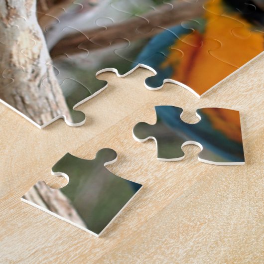 Puzzle Ara de bleu et d'or (Côté)