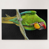 Puzzle Ara Militaris Perroquet Vert (Horizontal)