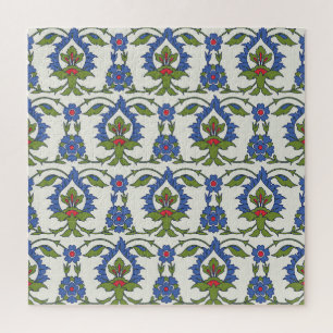 Puzzle Arabe Traditionnel : Carrelage Iznik sans couture.