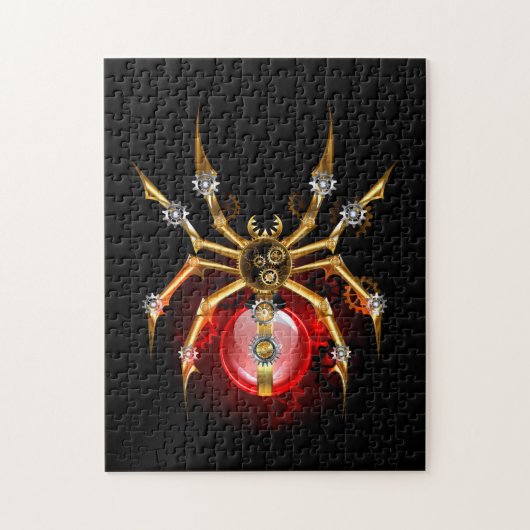 Puzzle Araignée en vapeur noire (Vertical)