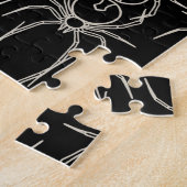 Puzzle Araignées - Noir de chauve-souris et Blanc d'os (Côté)