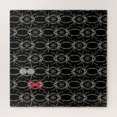 Puzzle Araignées - Noir de chauve-souris et Blanc d'os (Horizontal)