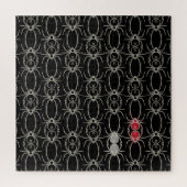 Puzzle Araignées - Noir de chauve-souris et Blanc d'os (Vertical)