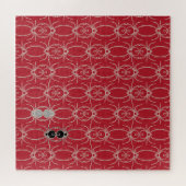 Puzzle Araignées - rouge sang et blanc os (Horizontal)